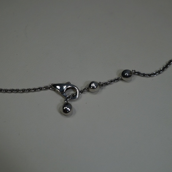 18KW Gold Multi Color Sapphire Station Necklace